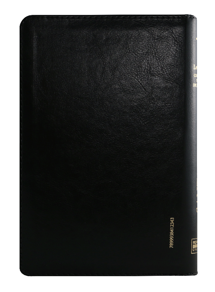 Biblia Reina Valera 1960 Mediana Letra Grande Imitación Piel Negro