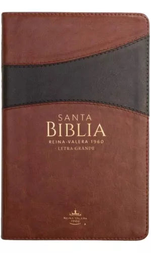 Biblia grande concordancia canto dorado letra 12 puntos café/marrón