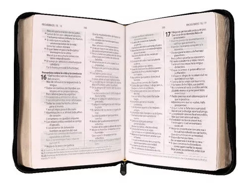 Biblia compacta Promesas Imitación Negro Con Cierre