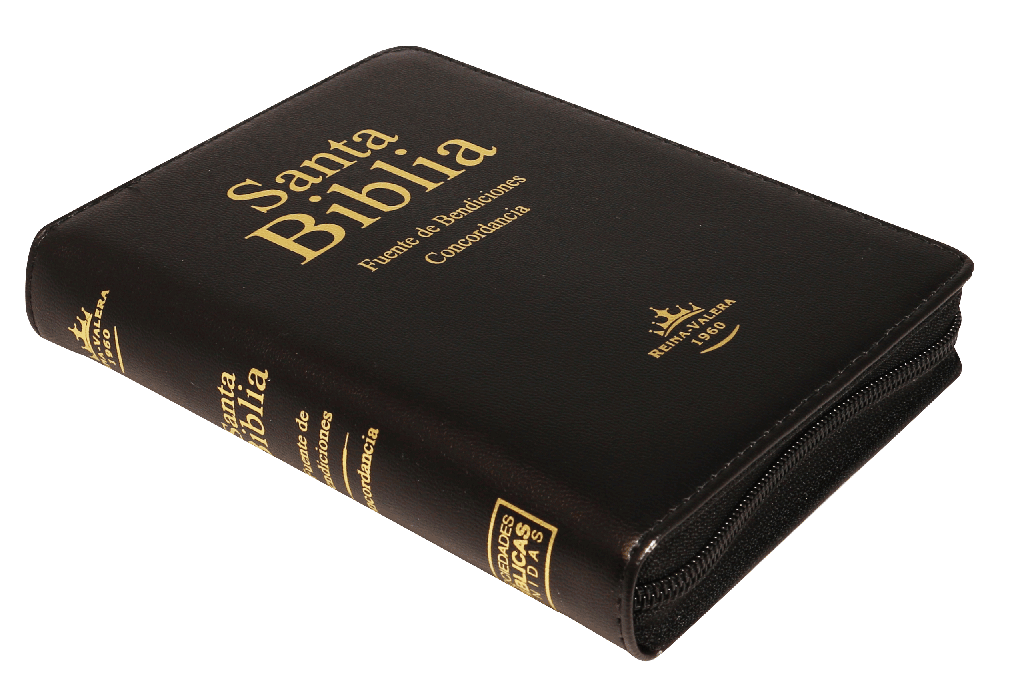 Biblia Fuente de Bendiciones  Letra Mediana Imitación Piel Negro