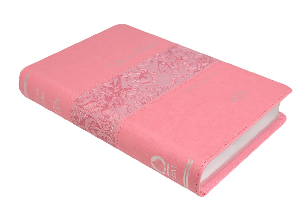 Biblia Reina Valera 1909 Grande Letra Grande Imitación Piel Rosa [VR065LG]