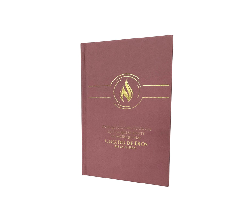 Libreta de Lujo Tapa Dura 2025 forro quemante con Hotstamping rosa maquillaje