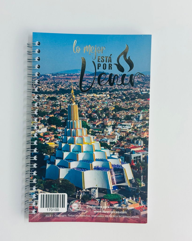 📘 Libreta de Espiral colección LO MEJOR ESTÁ POR VENIR – Modelo Templo Vista Aérea 📘