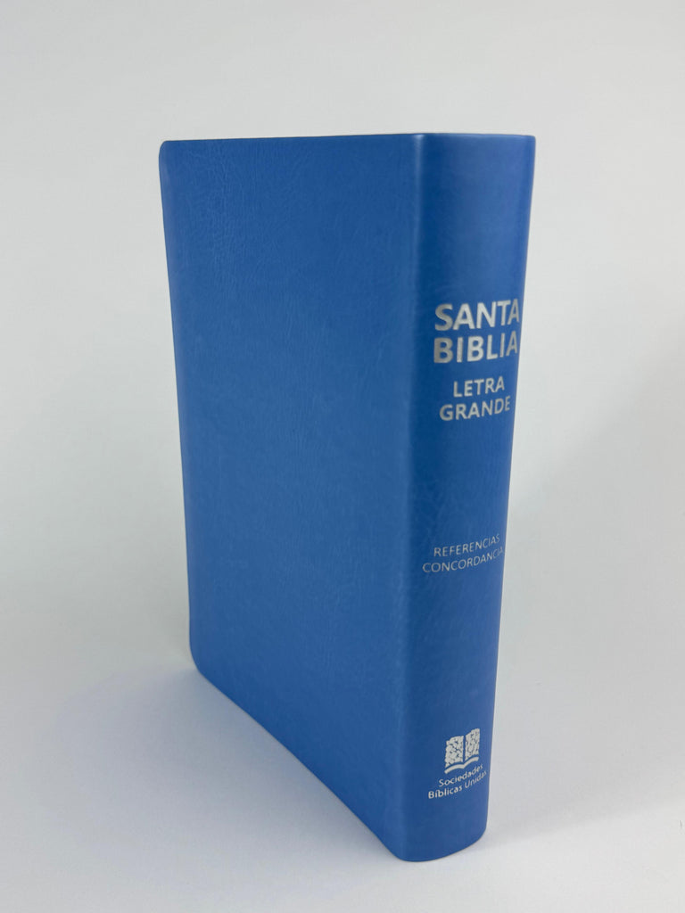 Biblia grande letra grande Concordancia amplia 323 páginas, CL Celeste