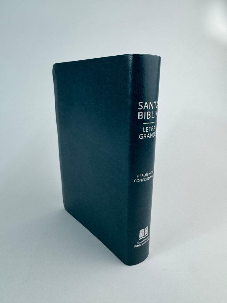 Biblia grande Concordancia amplia 323 páginas, referencias turquesa oscuro