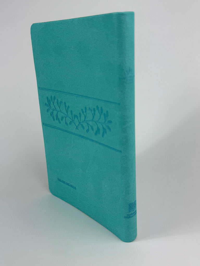 Biblia grande ultra delgada canto pintado verde