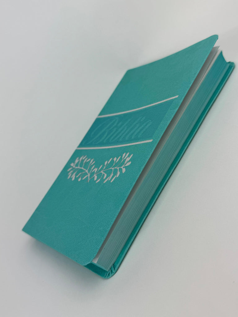 Biblia grande ultra delgada canto pintado verde
