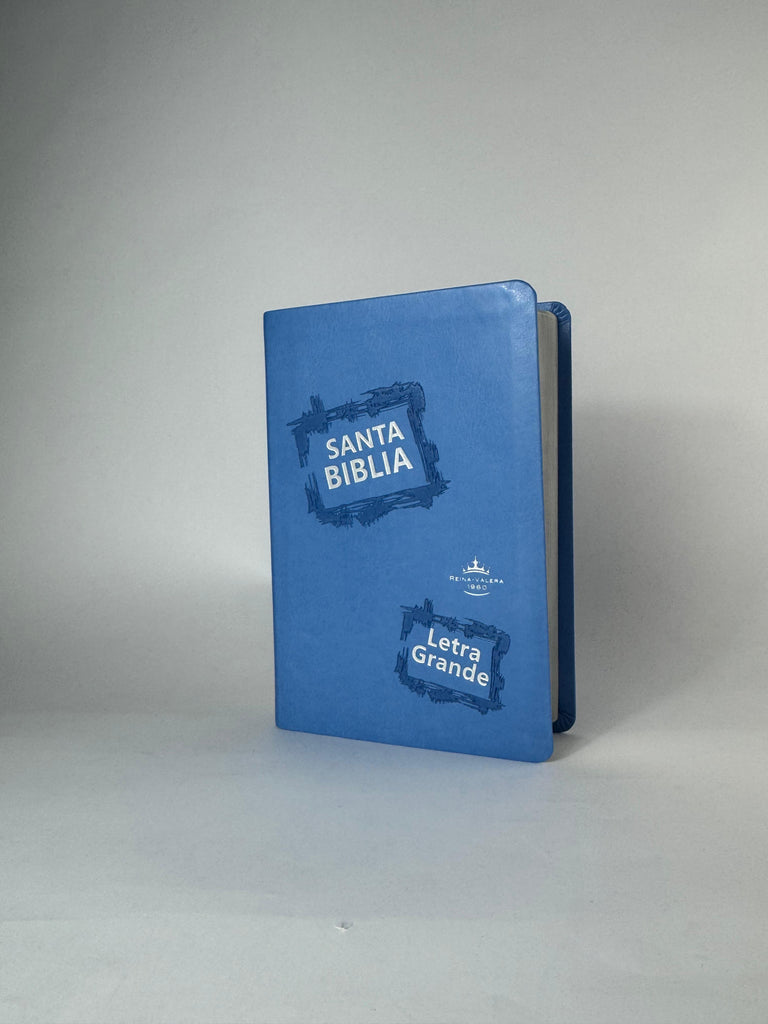 Biblia grande letra grande Concordancia amplia 323 páginas, CL Celeste