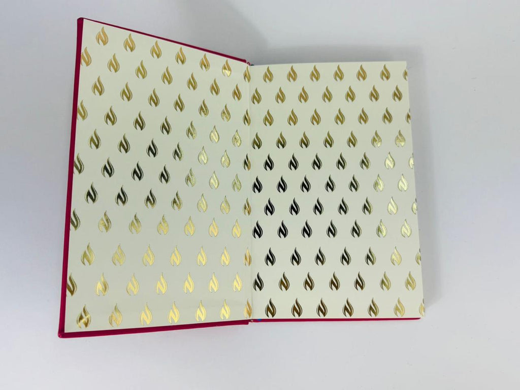 Libreta de Lujo Tapa Dura 2025 forro quemante con Hotstamping rosa maquillaje