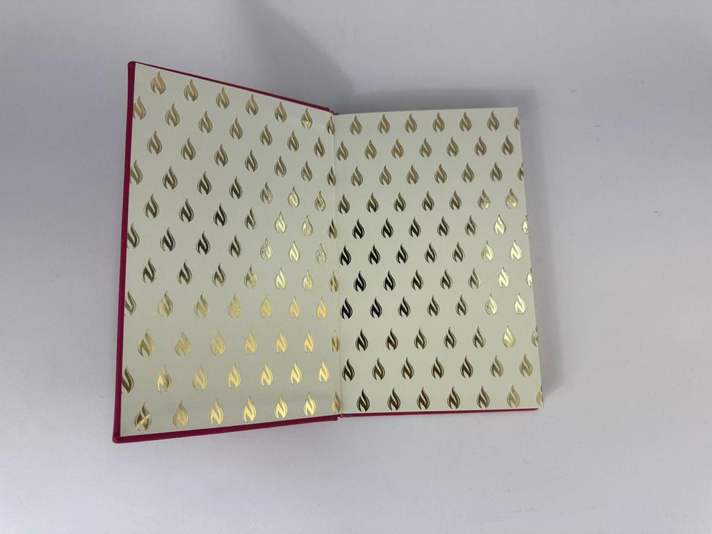 Libreta de Lujo Tapa Dura 2025 forro quemante con Hotstamping rosa maquillaje