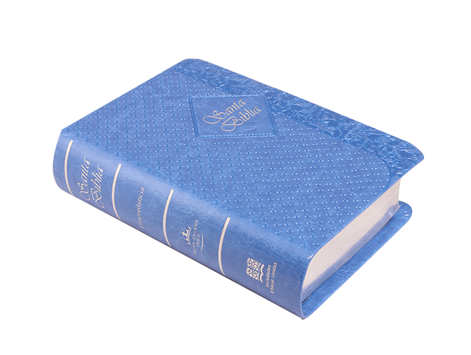 Biblia Reina Valera 1960 Tamaño Bolsillo Letra Mediana Imitación Piel Turquesa