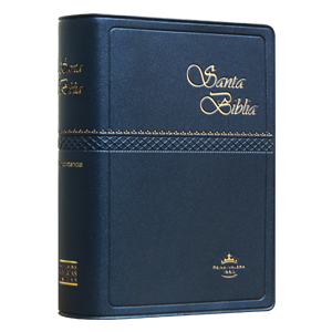 Biblia Reina Valera 1960 Tamaño Chico, Letra Chica ,Vinil Azul