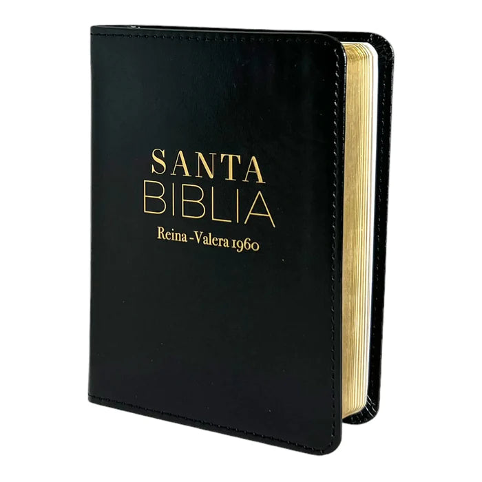 Biblia Reina Valera 1960 de bolsillo Imitación Piel negro. Colección clásica