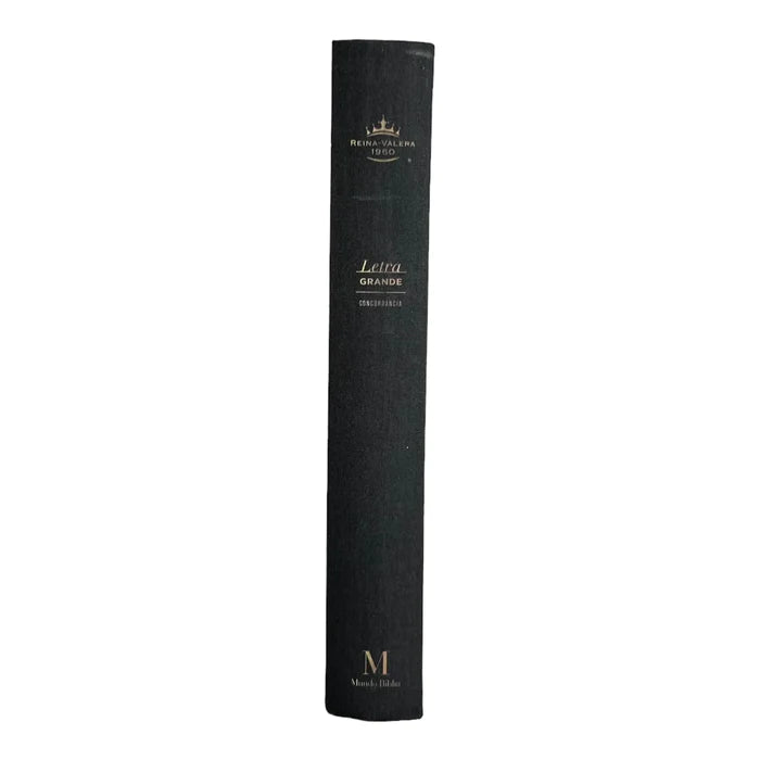 Biblia Reina Valera 1960 tamaño manual Letra Grande 12 puntos. Versículos seguidos. Tela sobre tapa dura. Diseño Negro moderno.