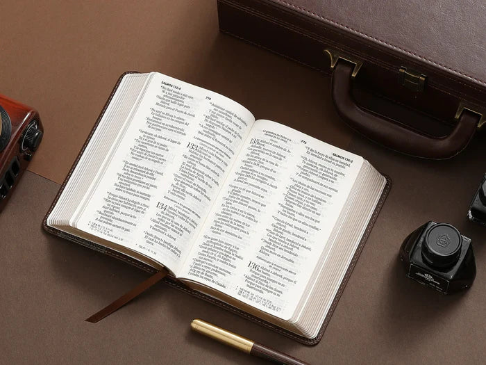 BIBLIA REINA VALERA 1960 MEDIANA PARA CABALLERO CAFE OBSCURO