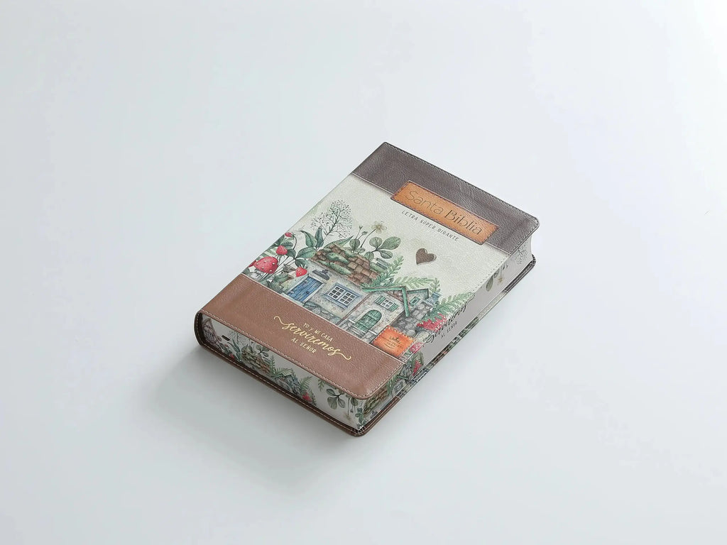BIBLIA REINA VALERA 1960 LETRA GRANDE MANUAL C/CIERRE FANTASIA CAFE
