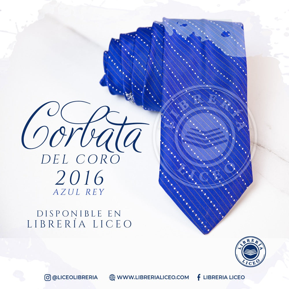 Corbata de Coro Azul Rey 2016