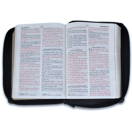 Biblia con Cierre Compacta Letra 11 puntos RV1960 imit piel negro