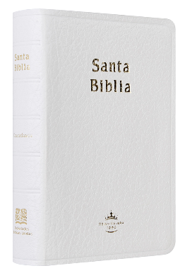 Biblia Reina Valera 1960 Chica Letra Mediana Imitación Piel Blanco