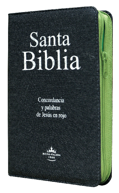 Biblia Grande Mezclilla con Cierre