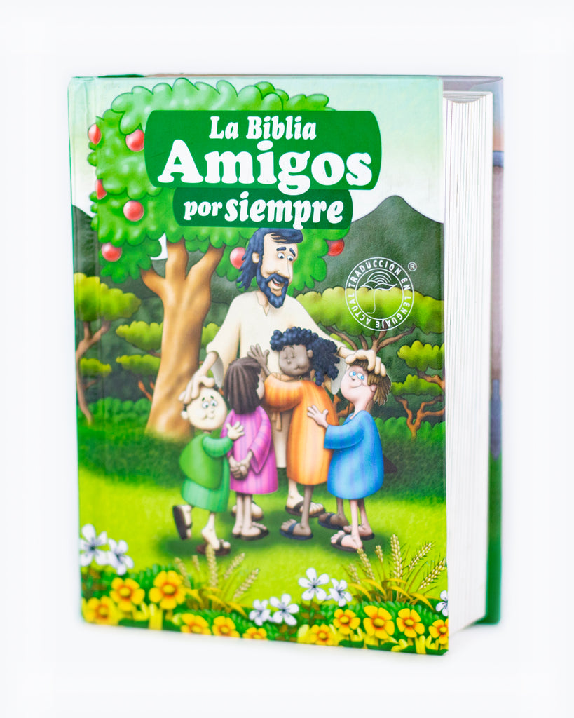 Biblia Verde Ilustrada Amigos por Siempre Traducción Lenguaje Actual (TLA)